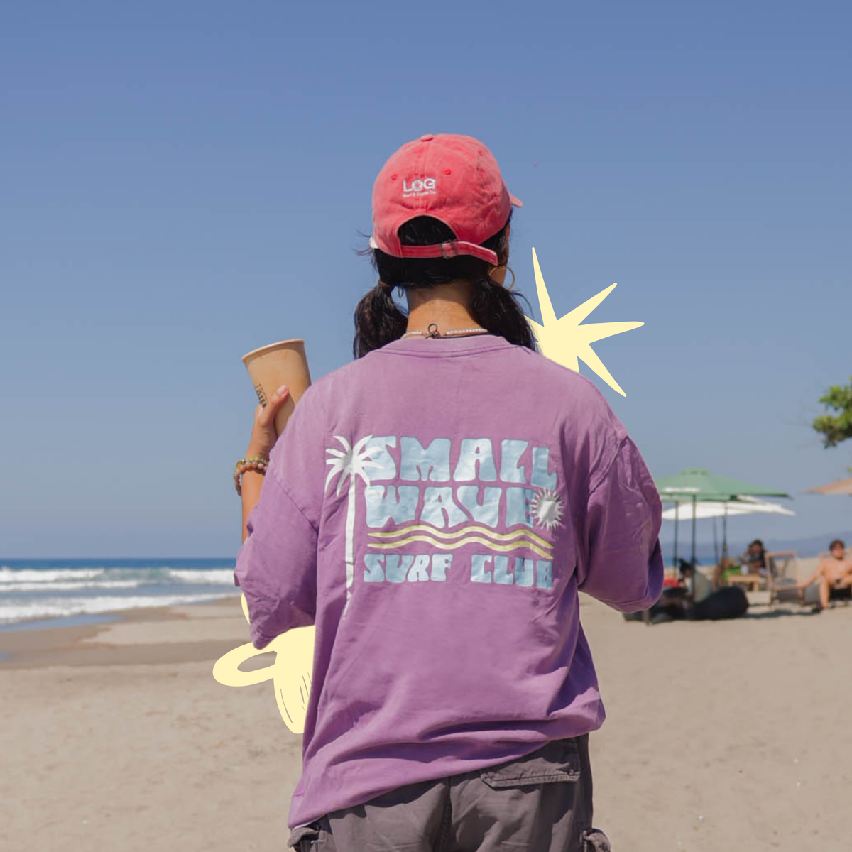 Small Wave Surf Club Oversized Tee
