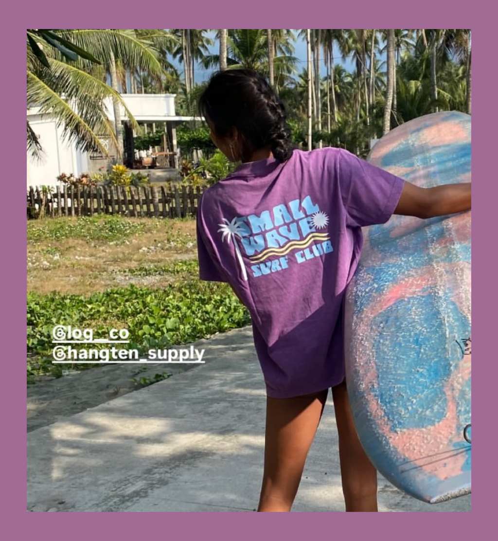 Small Wave Surf Club Oversized Tee